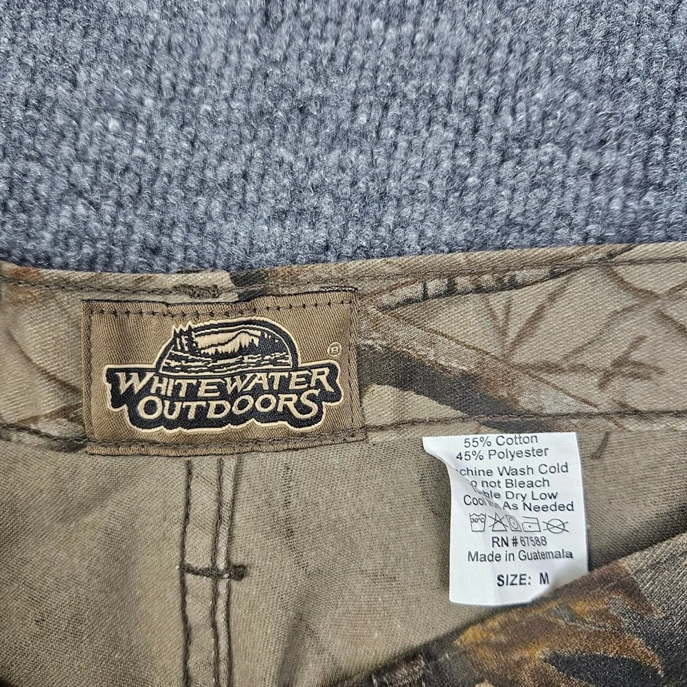 Vintage Camo Cargo Pants Mens M 36x33 Whitewater Outdoors Realtree‎ Hardwoods